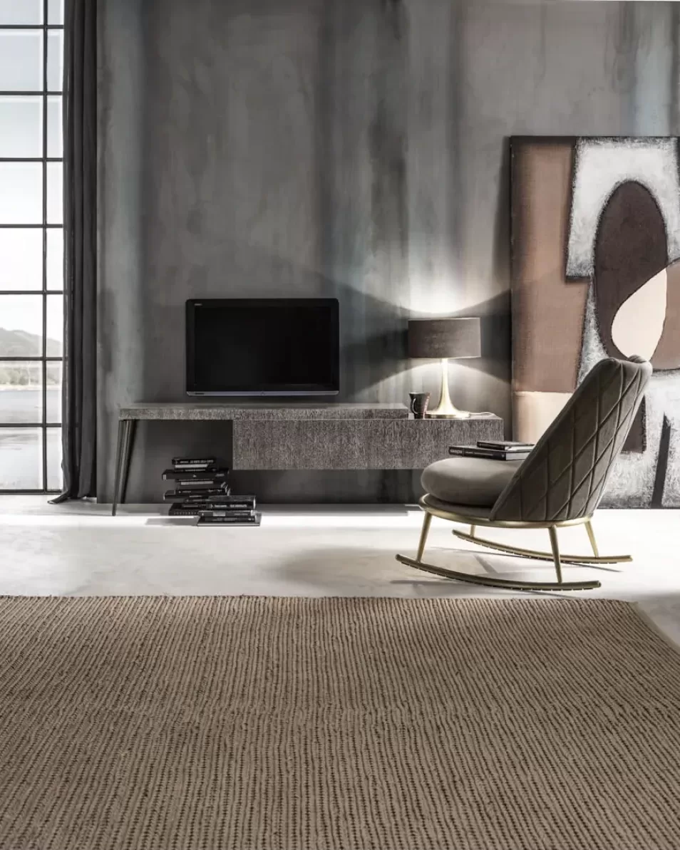 Aurora Rocking Chair, Cantori armchair made in Italy