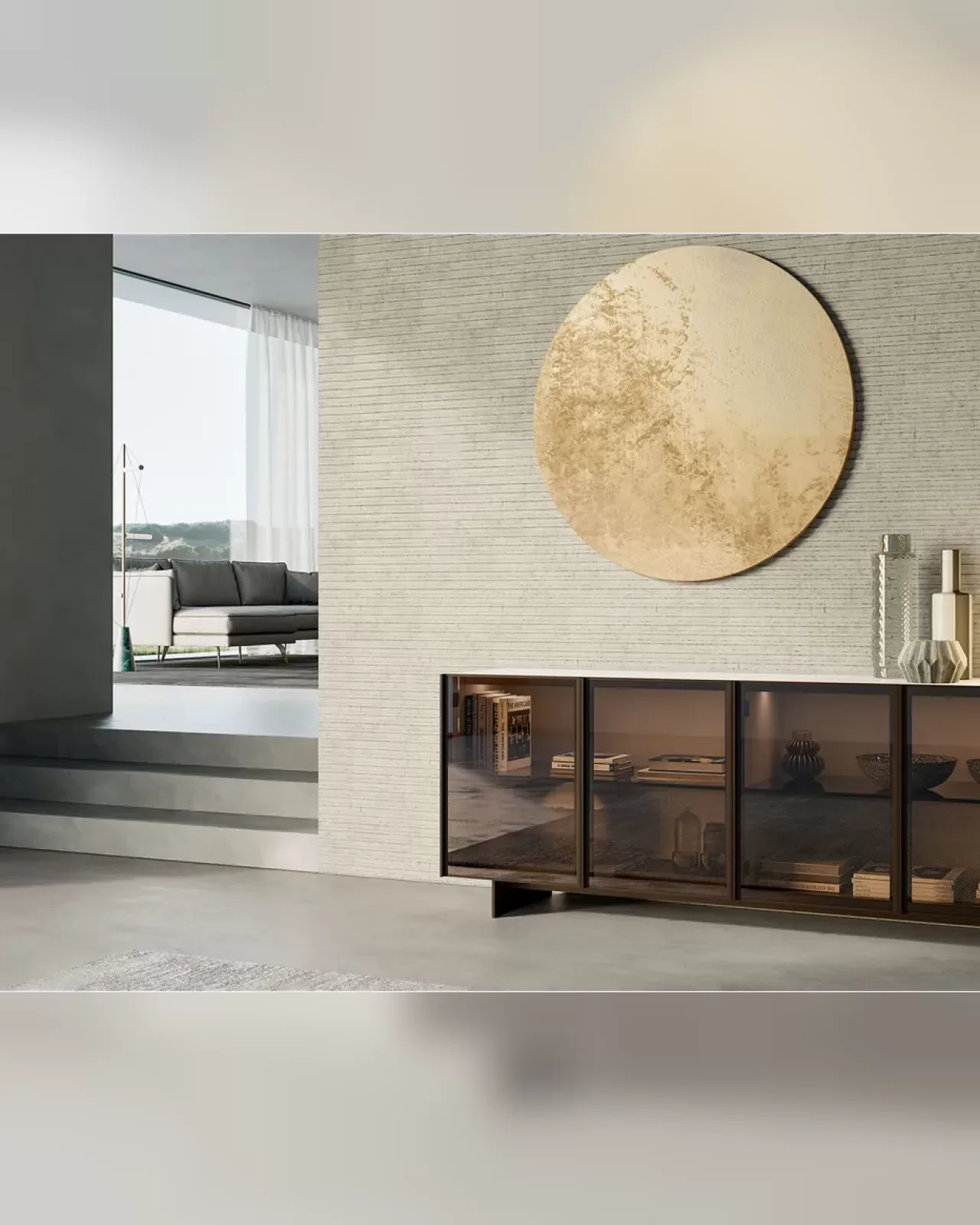 Glass Up Sideboard, Dall'Agnese sideboard made in Italy