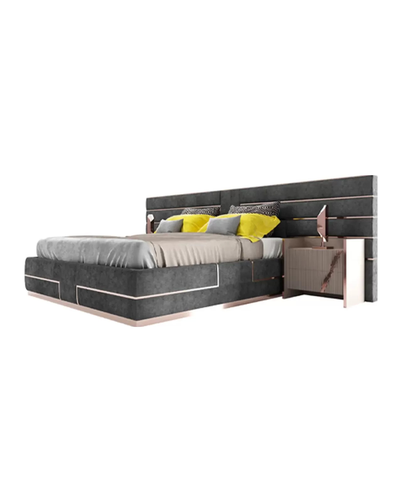 Mochi Bed, Epoque upholstered bed