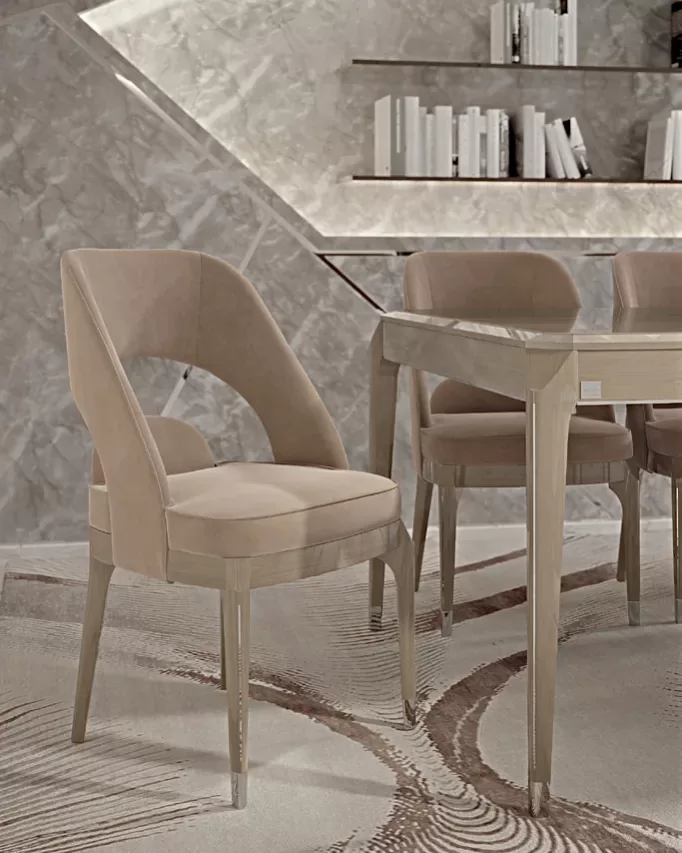 Icon Dining Chair, Icon walnut furniture by Francesco Pasi