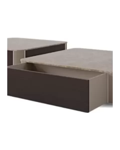 Icon Square Coffee Table by Francesco Pasi, Icon coffee table in Canaletto walnut