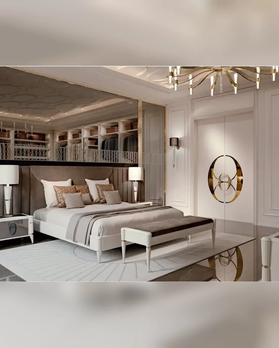 Ellipse Bed with Side Panels, Italian bed from a Francesco Pasi collection