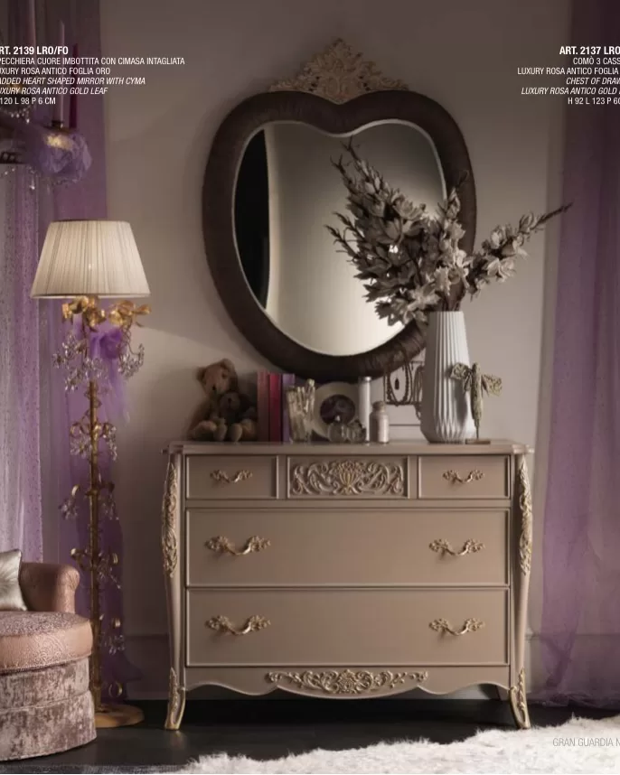 Gran Guardia Chest of Drawers, 3 Drawers by Francesco Pasi, Italian dresser for a coordinated bedroom