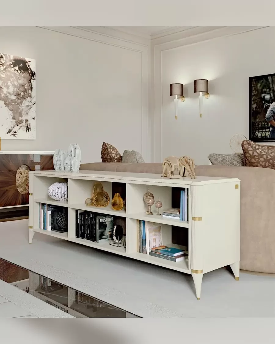 Ellipse Behind-Sofa Etagere, Ellipse by Francesco Pasi