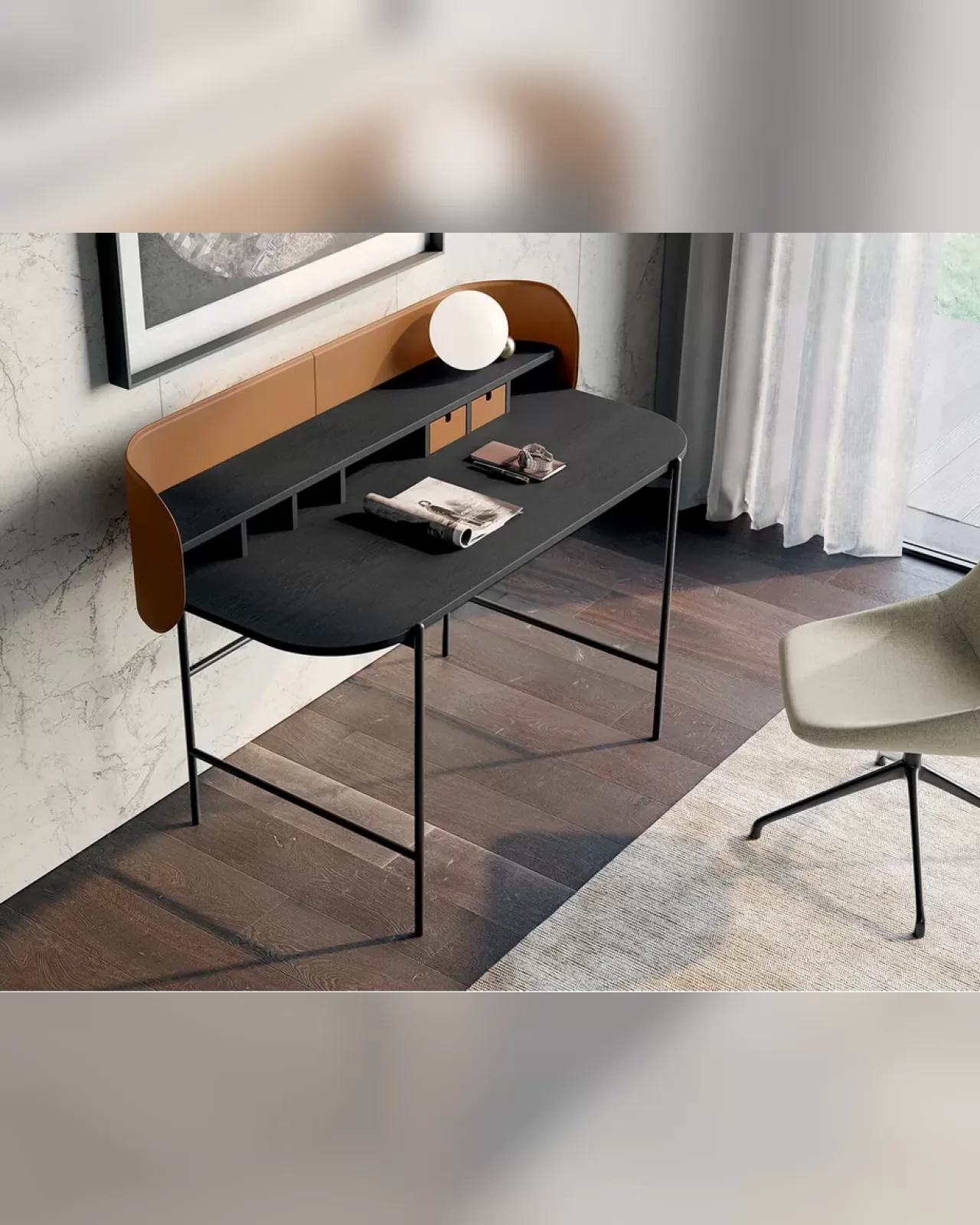 Supernova Desk by Dall'Agnese, contemporary Italian desk