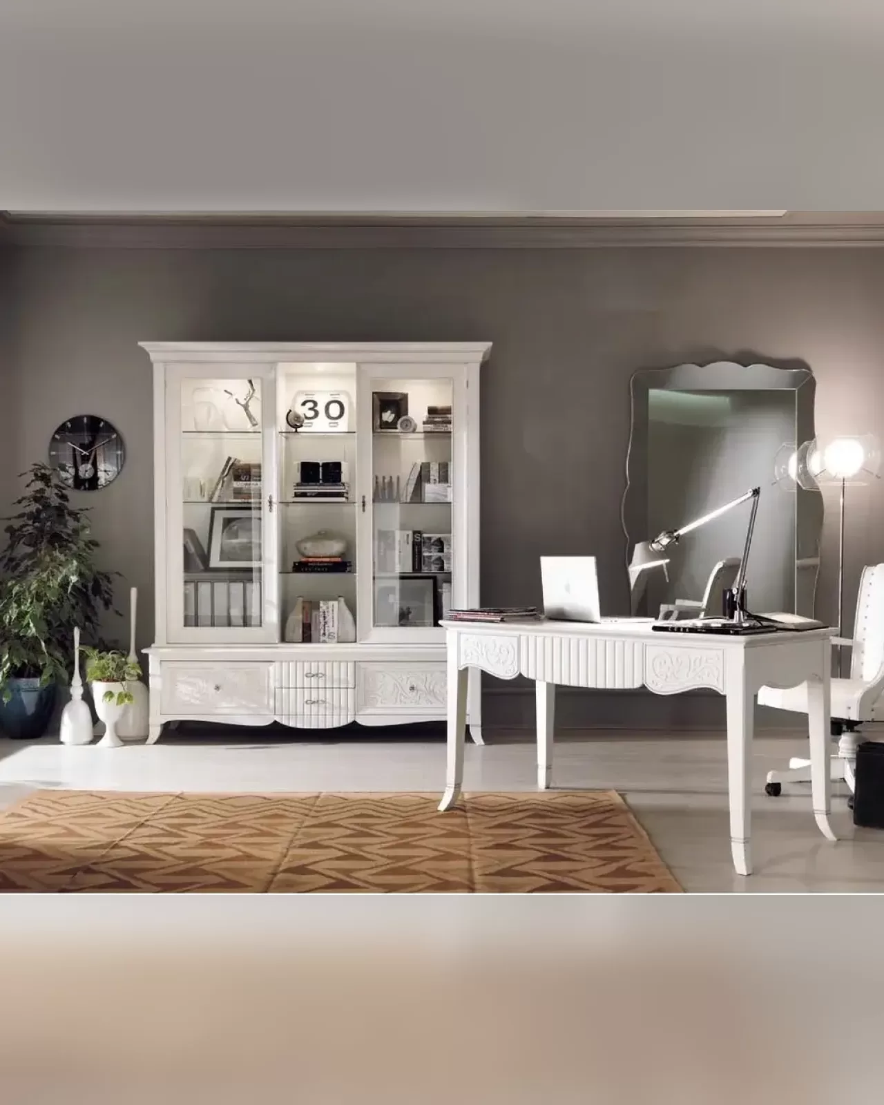 New Deco Bookcase, Base and Riser by Francesco Pasi, Italian bookcase for a home library