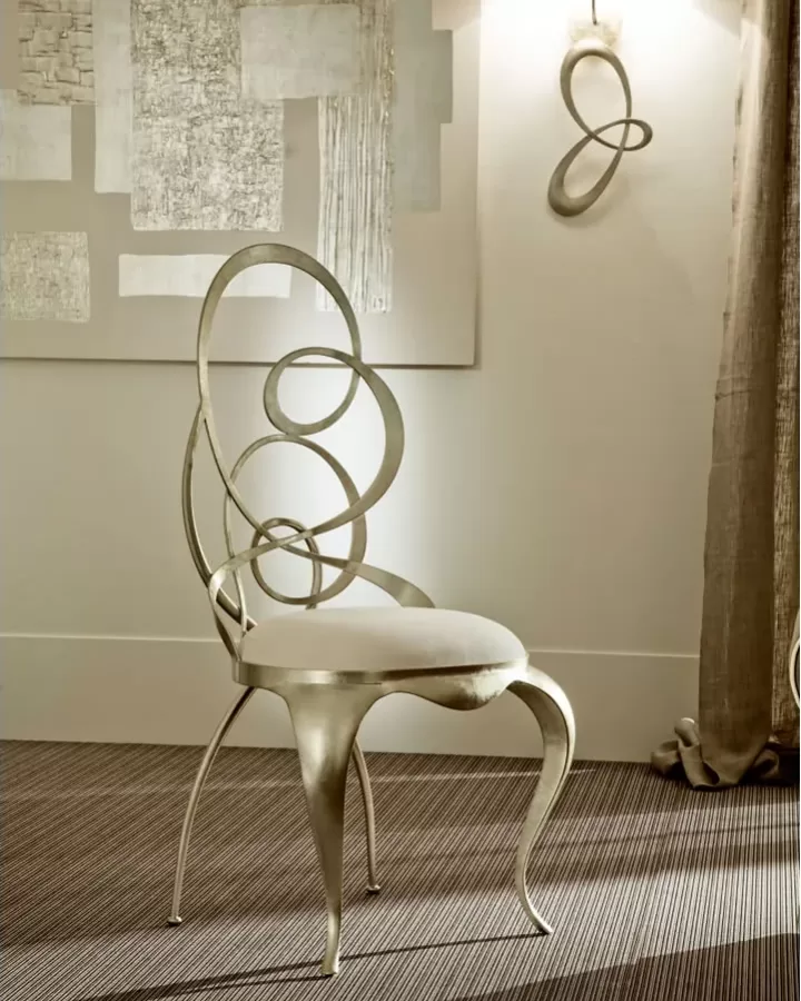 Ghirigori Dining Chair, Cantori upholstered dining chair