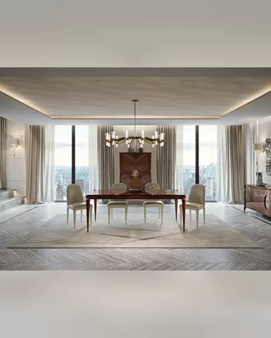 Ellipse Sideboard with Marble Oval, Italian dining furniture by Francesco Pasi
