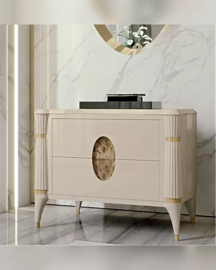 Ellipse Bedside Table by Francesco Pasi, Italian bedroom furniture