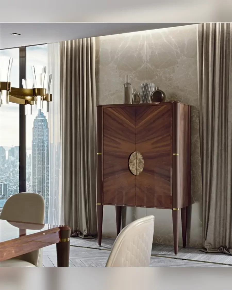 Ellipse Bar Cabinet by Francesco Pasi, Italian contemporary furniture