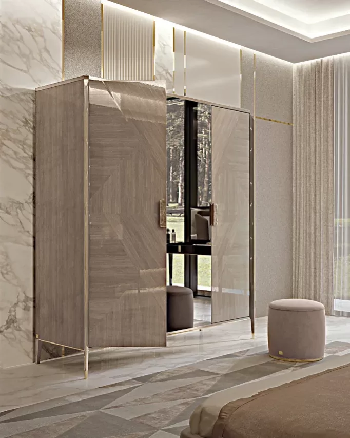 Icon Wardrobe, 3 Hinged Doors by Francesco Pasi, Italian wardrobe for the bedroom