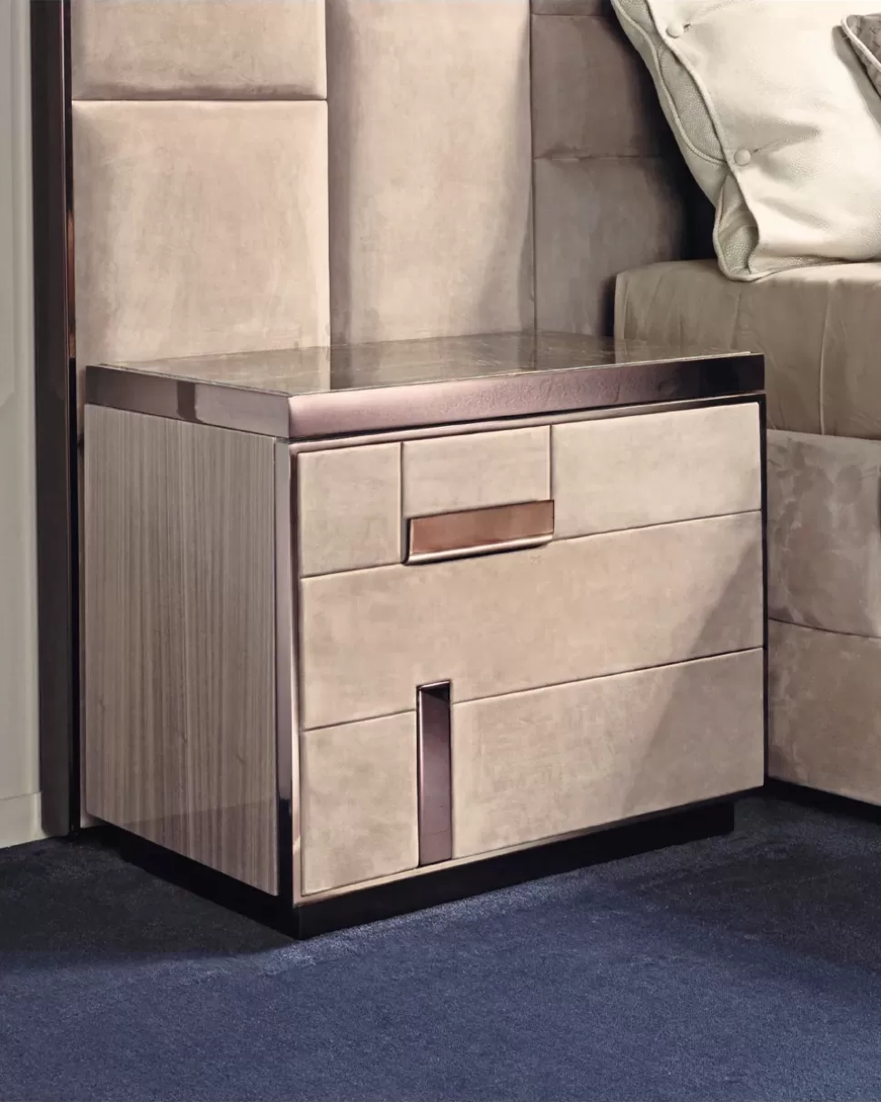Cromo Nightstand, Epoque nightstand for a luxury bedroom