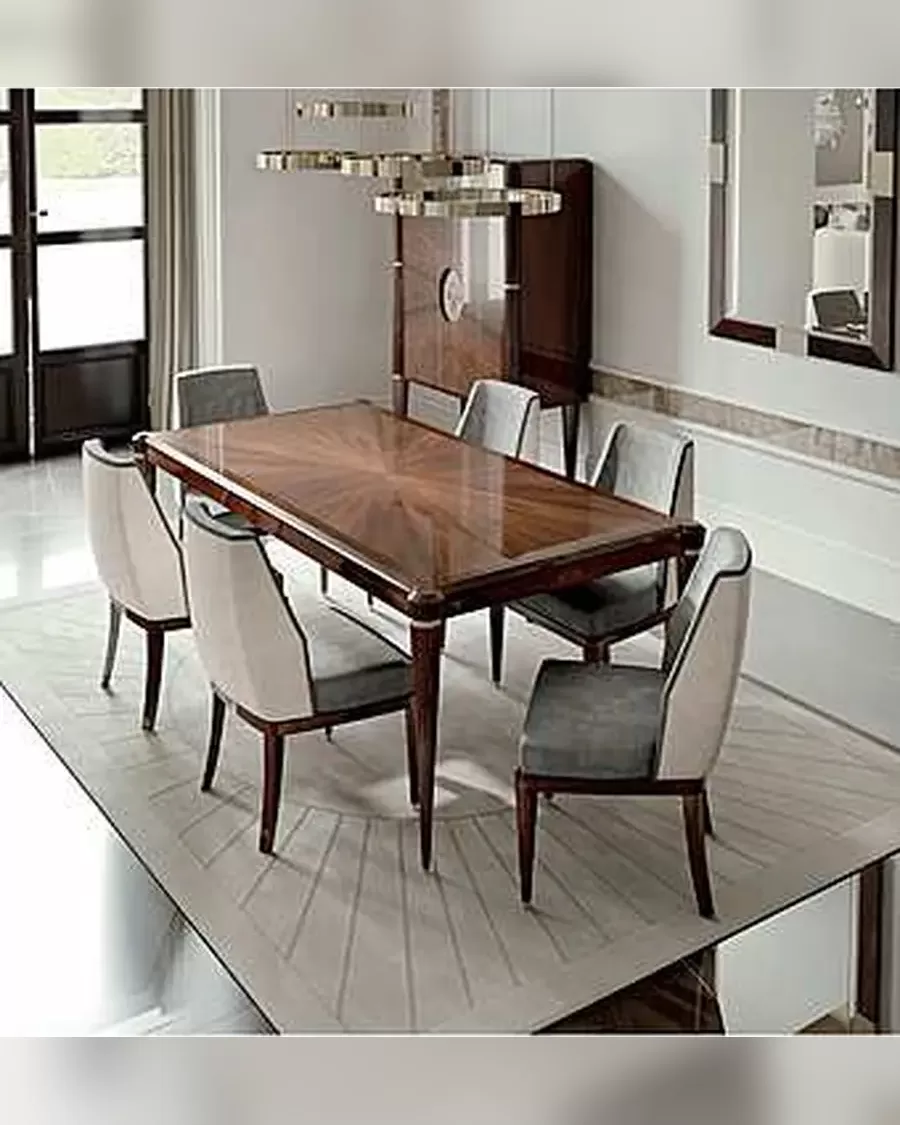 Ellipse Round Dining Table by Francesco Pasi, Italian dining table for a formal dining room