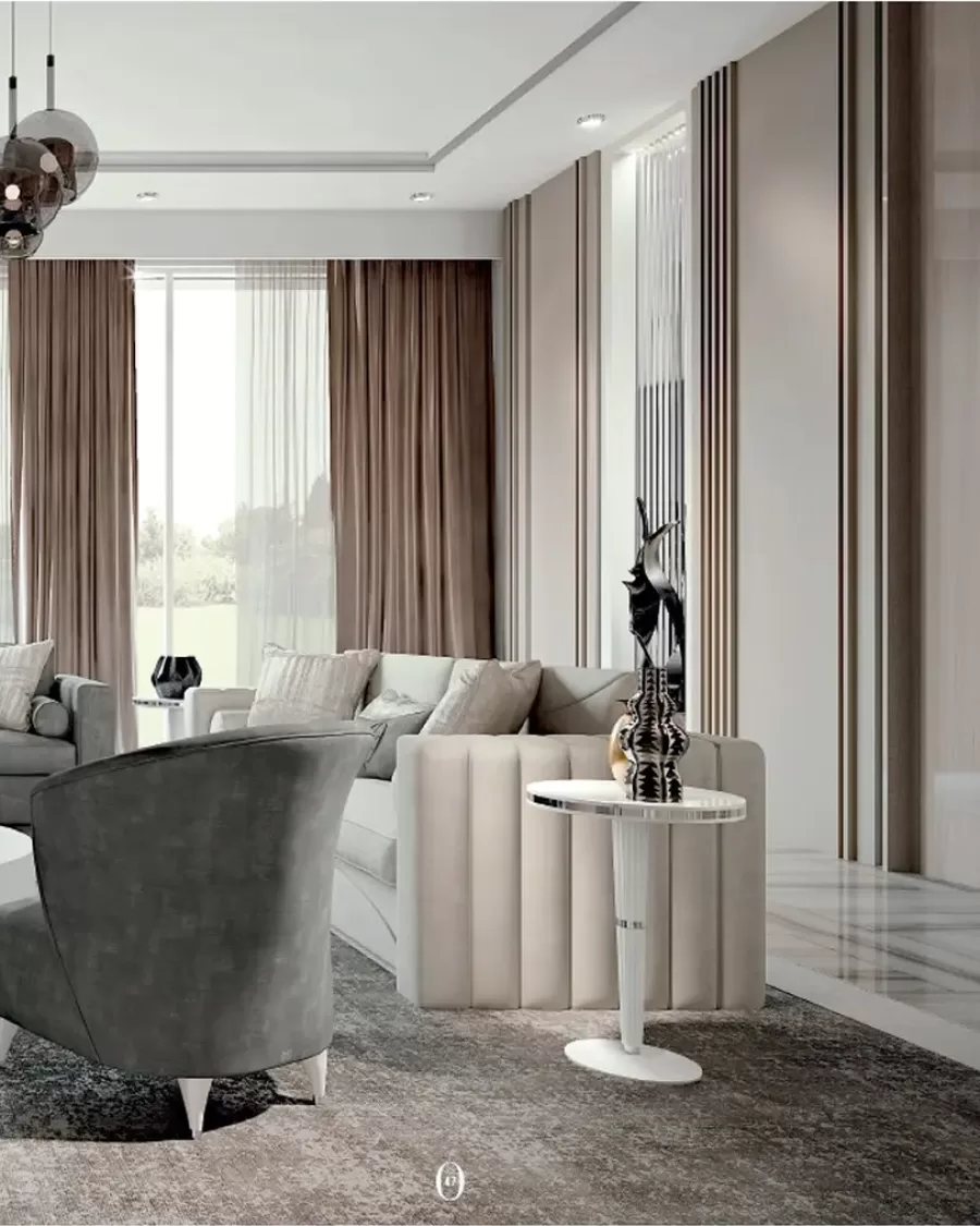 Ellipse Sofa with Straight Arms by Francesco Pasi, Italian leather sofa for a luxury living room