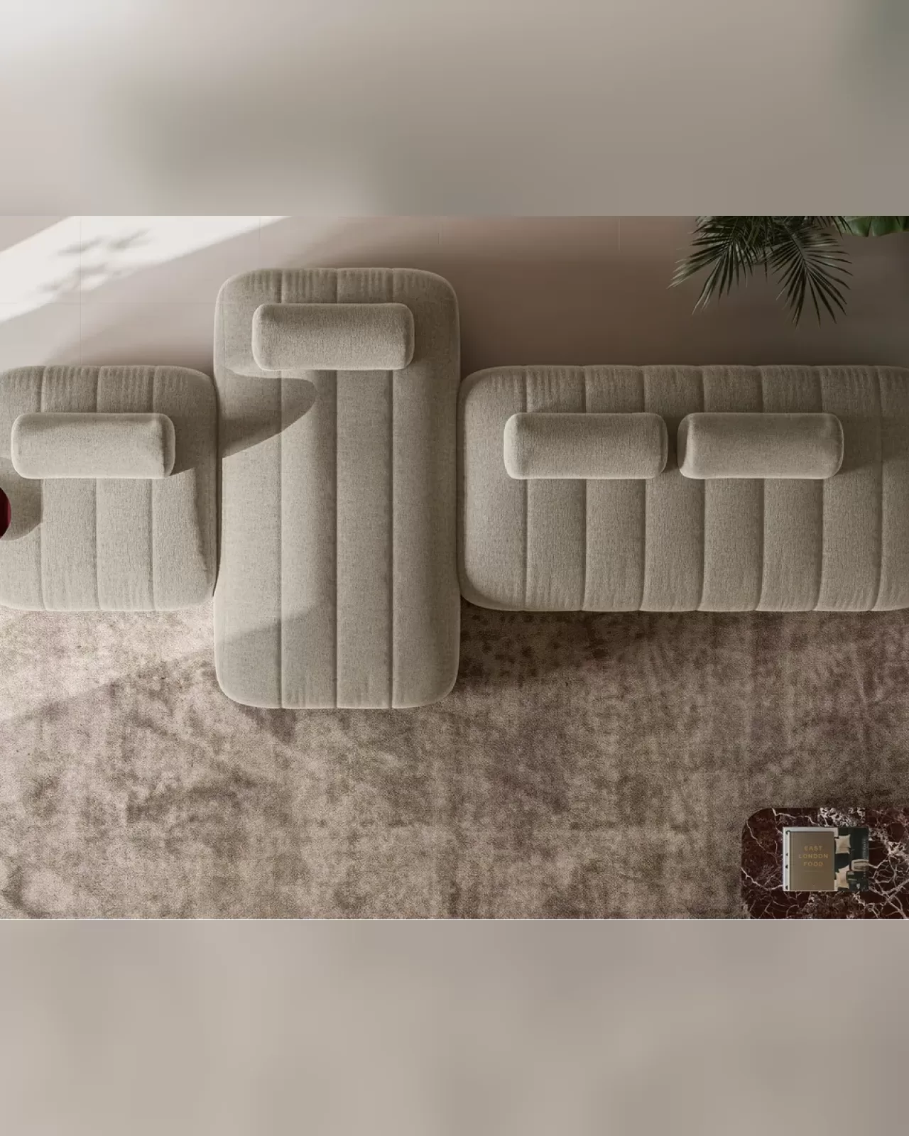 Raggio Sofa, contemporary Italian sofa by Dall'Agnese