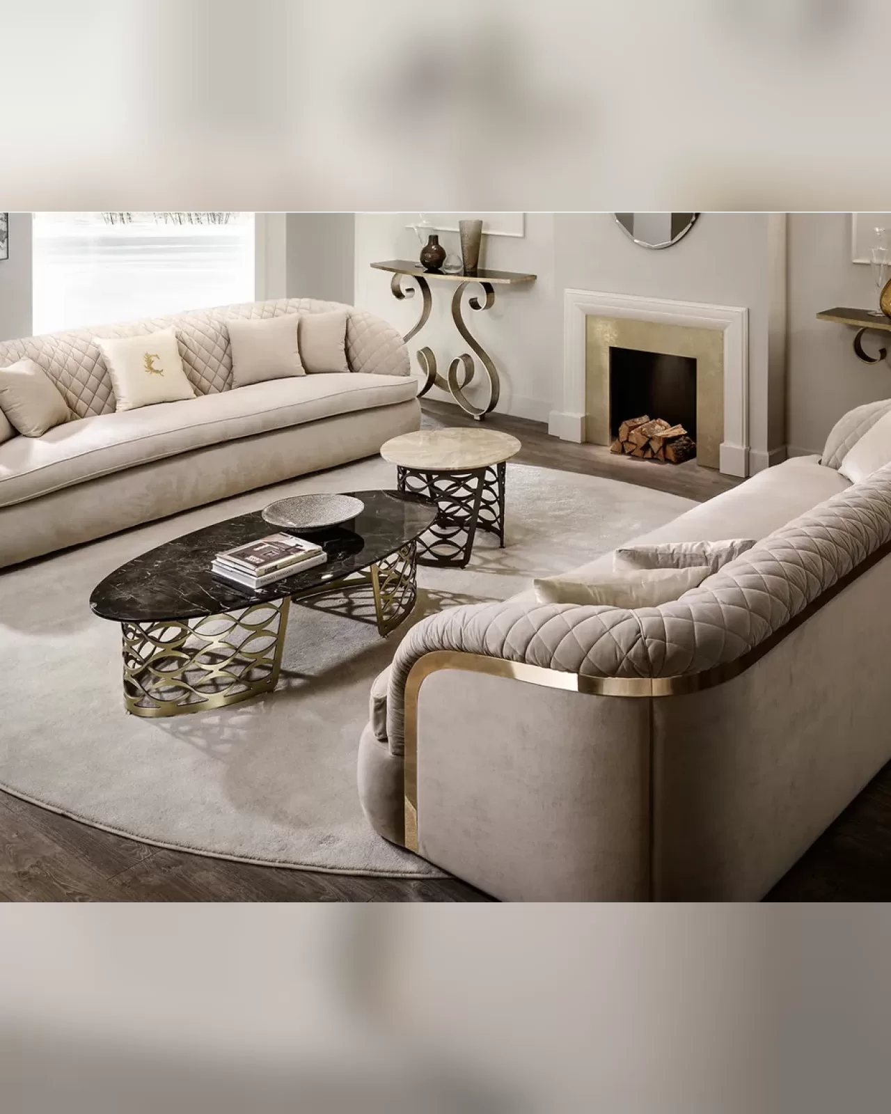 Portofino Sofa by Cantori, modern Italian velvet sofa