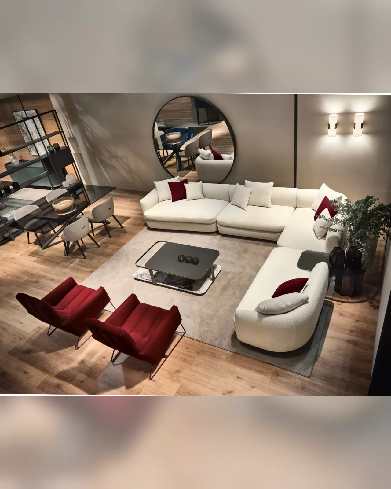 Gabrielle Modular Sofa by Cantori, Italian leather sofa