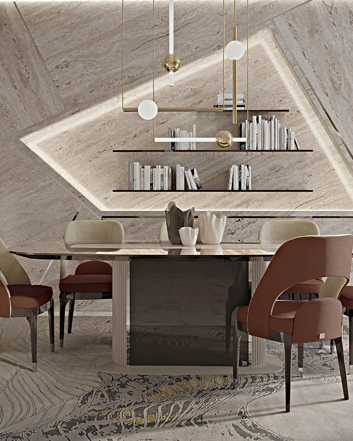 Sala da pranzo Icon di Francesco Pasi, mobili moderni per la sala da pranzo
