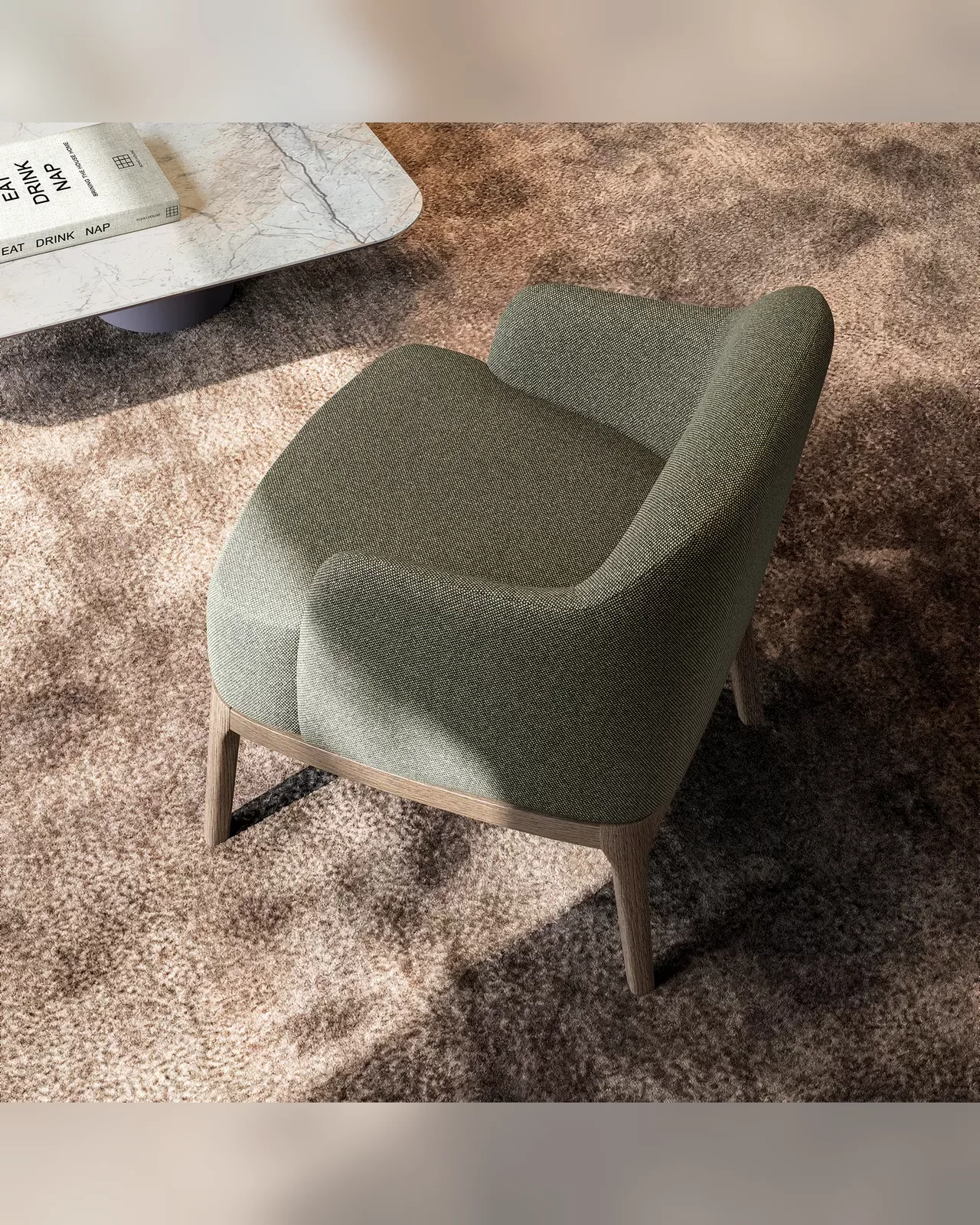 Gulp Lounge Armchair, Dall'Agnese modern living room