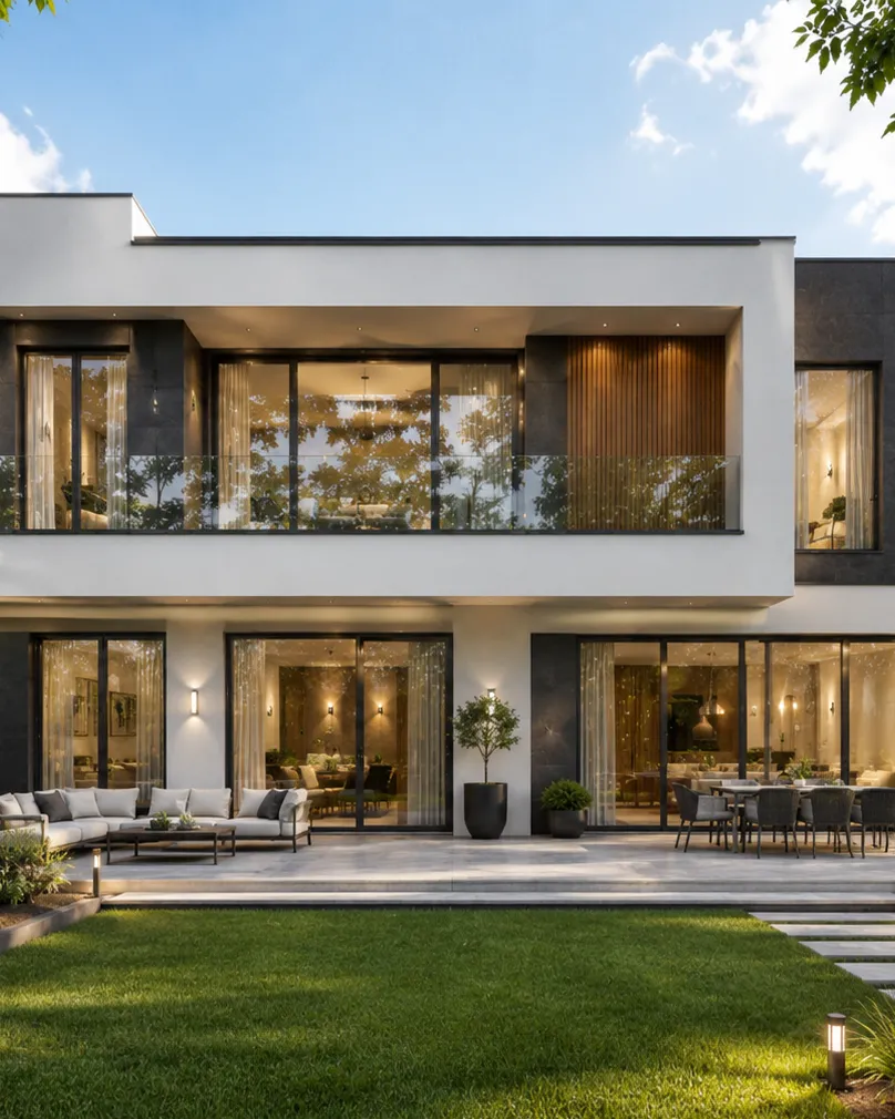Home exterior and facade design in Italy by Nobili Design, exterior concept for a private house