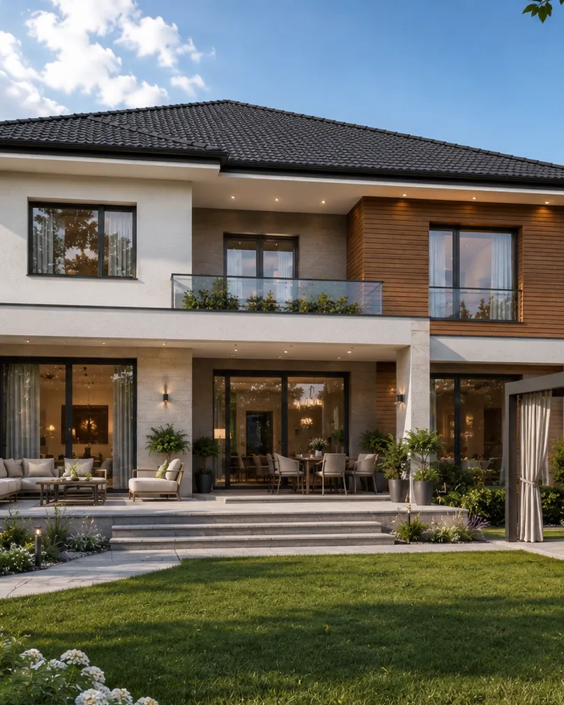 House exterior designer ideas, image 3 of 5, Nobili Design facade and entrance concept