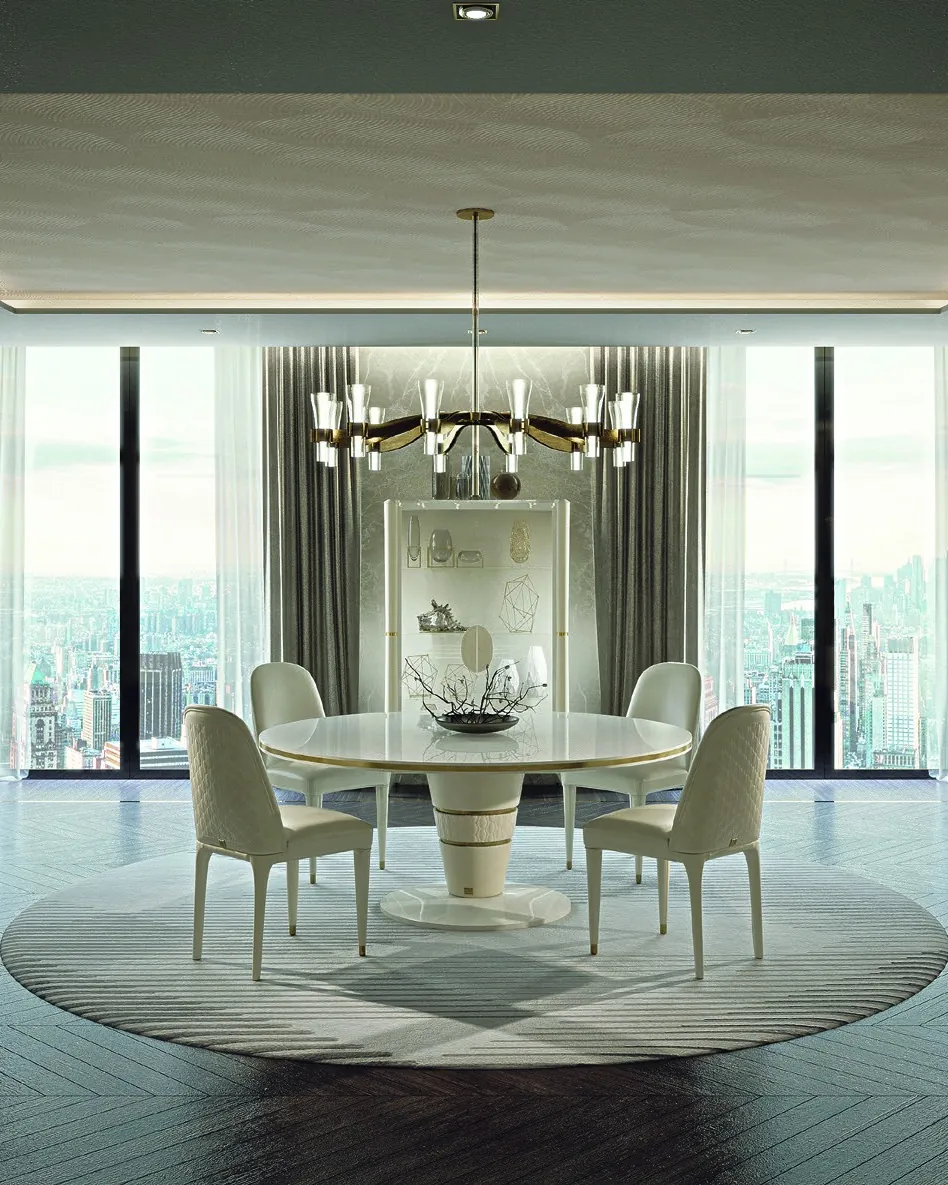 Ellipse Round Dining Table, image 3 of 3, by Francesco Pasi