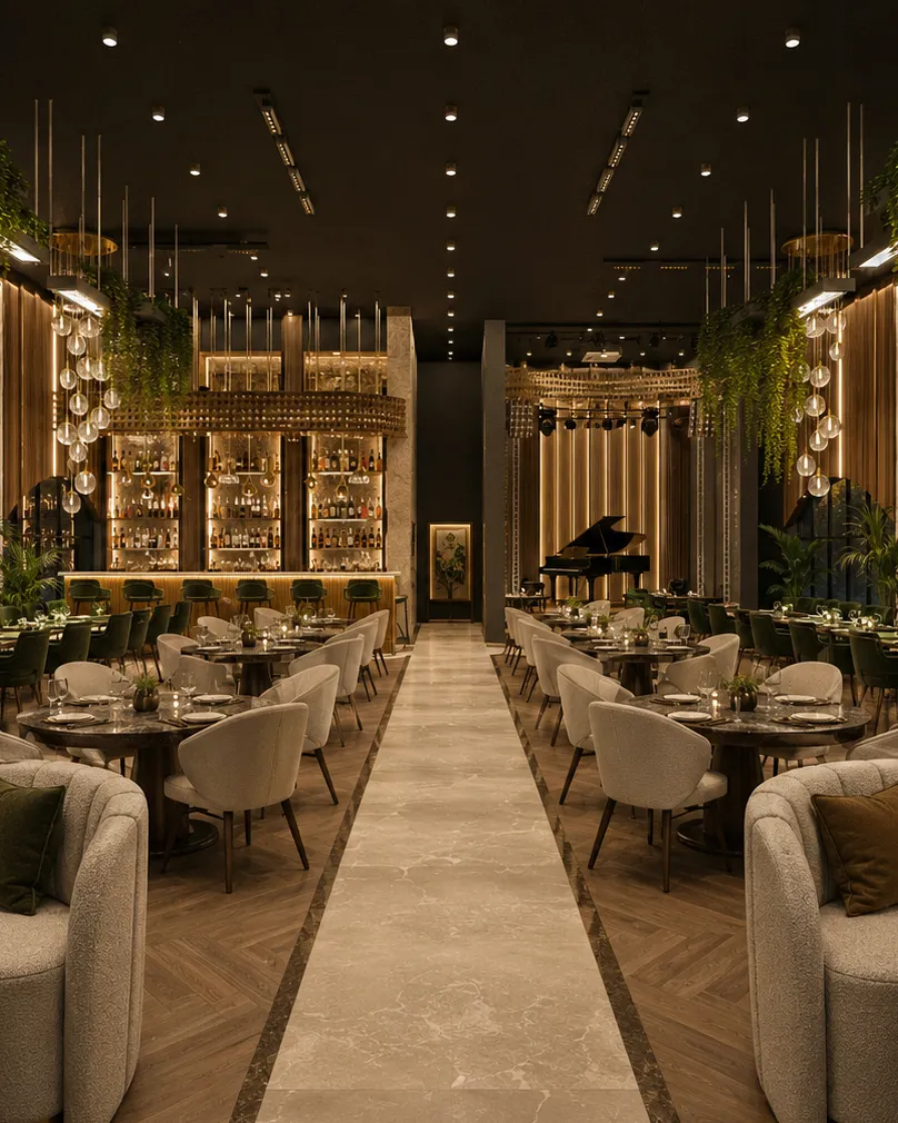 Restaurant interior design in Italy by Nobili Design, interior designer for cafes, bars and dining venues