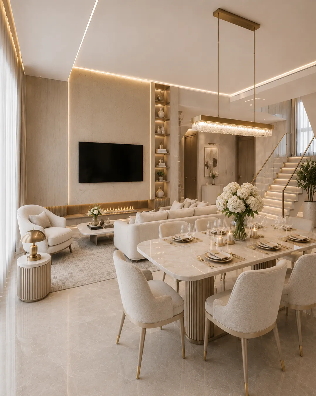 Luxury villa interior design ideas, image 3 of 4, personalised concept by Nobili Design