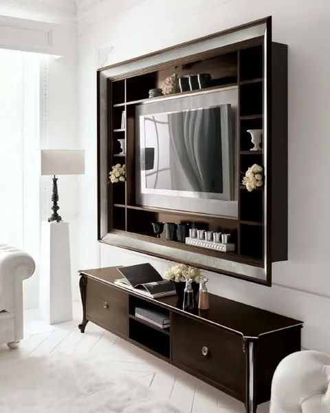 Porta TV classico Avenanti, design italiano per soggiorno classico