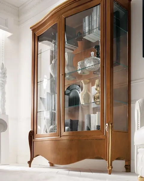 Avenanti Glass-Door Vetrine, Italian furniture for a luxury living room