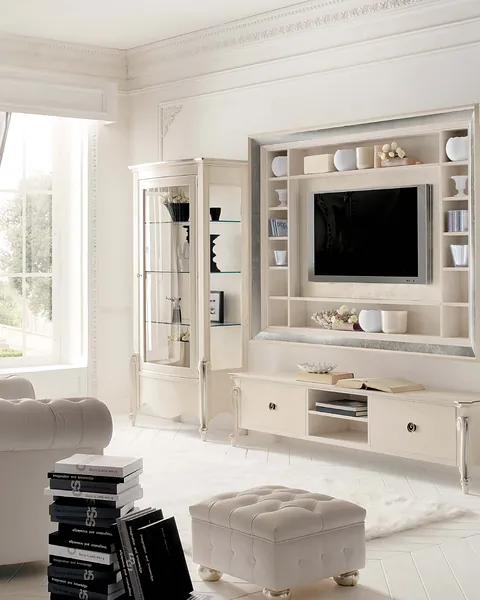 Avenanti La Vie en Rose Wall Unit, Italian furniture for a villa living room