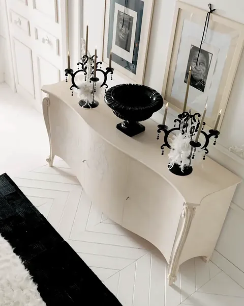 Credenza Avenanti, design italiano per soggiorno classico, realizzato in Italia