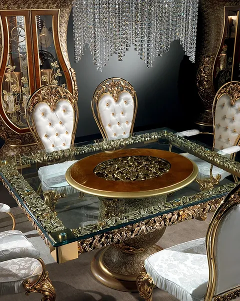 Soggiorno classico Charme di Cappelletti, una selezione italiana di lusso per un salone di rappresentanza