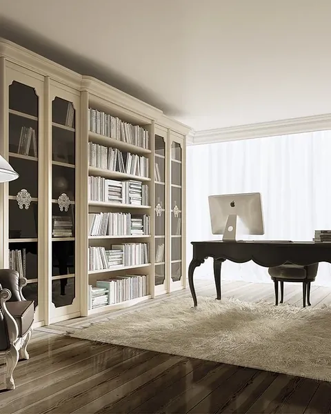 Epoque Opera Unica Bookcase, Italian furniture for a family house living room