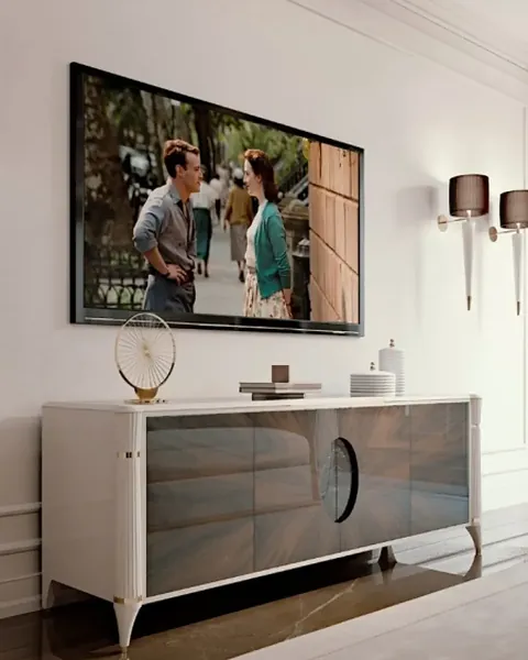 Francesco Pasi Ellipse Sideboard, Italian furniture for a family house living room