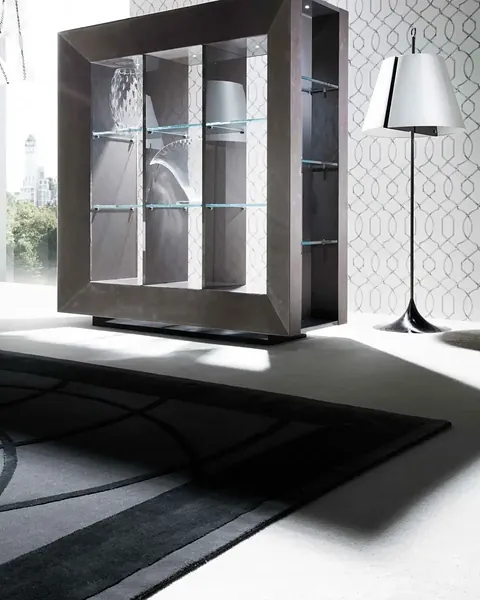 Giorgio Collection Vision Display Cabinet, Italian furniture for a luxury living room