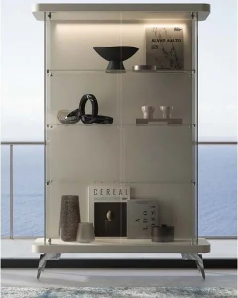Signorini Coco Oceano Showcase, Italian furniture for a penthouse living room
