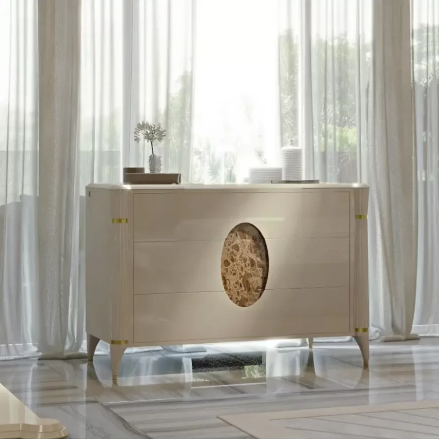 Ellipse Chest of Drawers by Francesco Pasi, Italian Bedroom Furniture