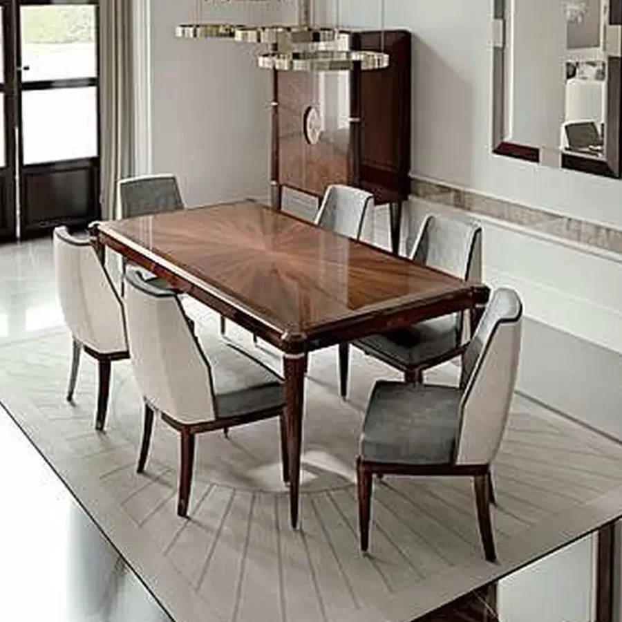 Table de repas Ellipse ronde de Francesco Pasi — vue d’ensemble