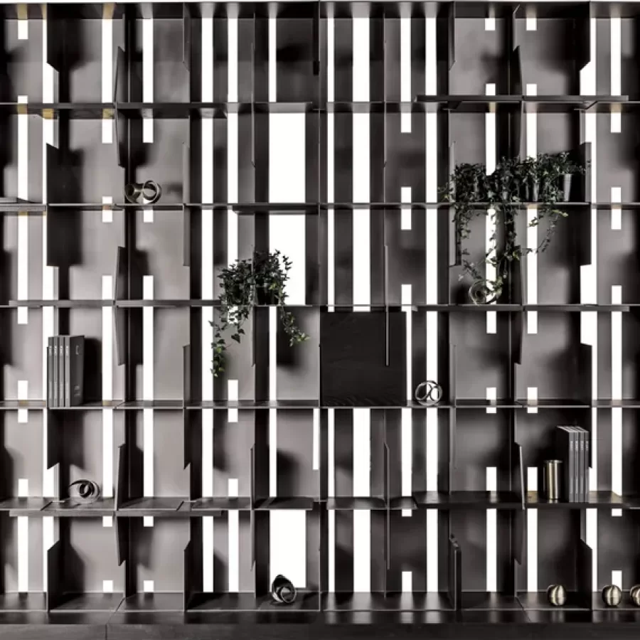Bibliothèque Hong Kong composition de Cantori — vue d’ensemble