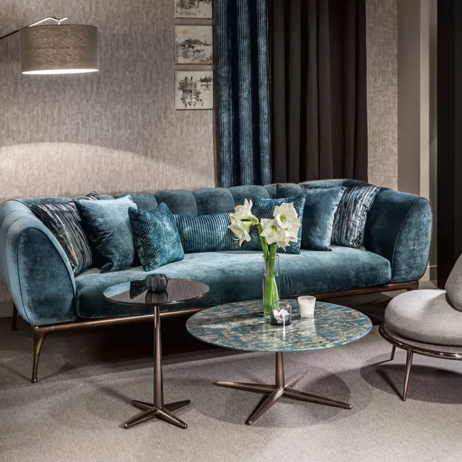 Iseo Sofa by Cantori, Luxury Italian Velvet Sofas