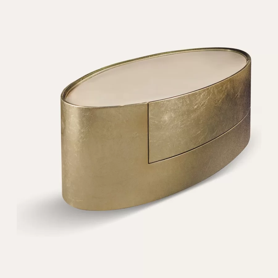 Table de chevet Mirage elliptique de Cantori — vue d’ensemble