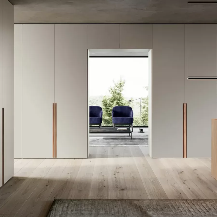 Green Wardrobe by Dall'Agnese, Italian Bedroom Furniture