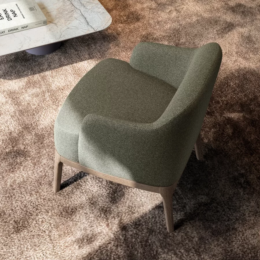 Fauteuil Gulp lounge de Dall'Agnese — mise en situation