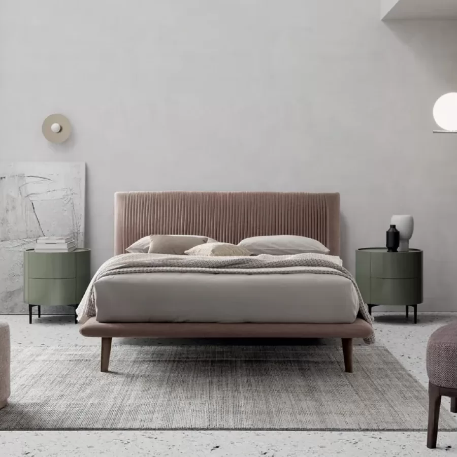 Plissè Bed by Dall'Agnese, Italian Bedroom Furniture