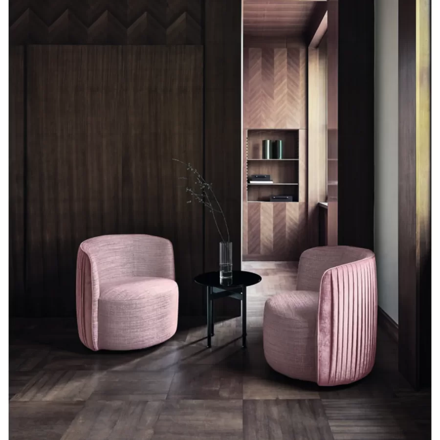 Chloè Luxury Armchair by Ditre Italia, living room furniture, made to order in Italy
