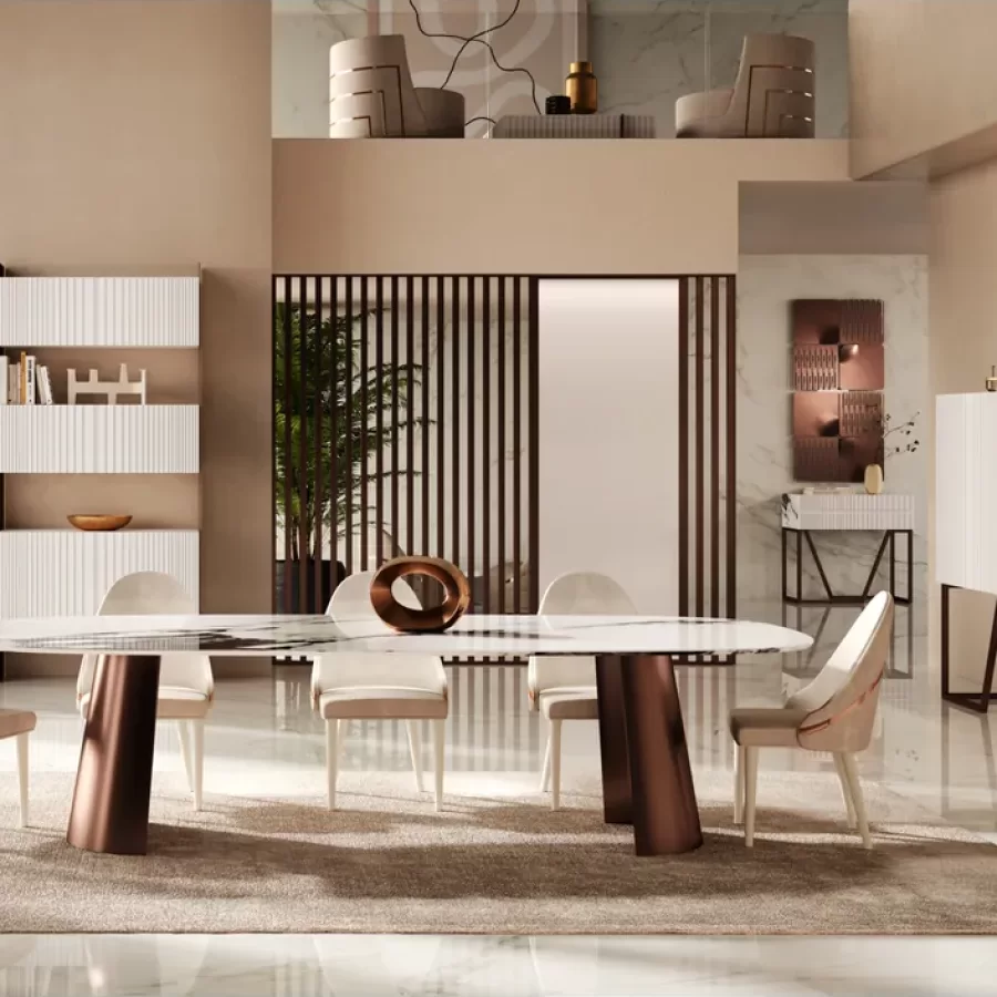 Chaise Wotan de repas d’Epoque — mise en situation