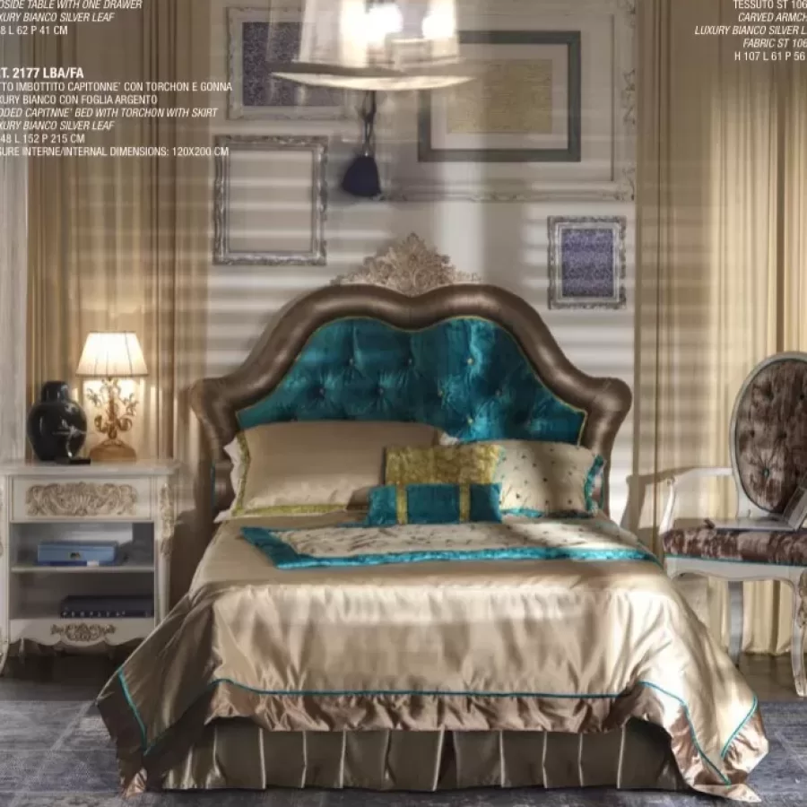 Gran Guardia Open Bedside Table with 1 Drawer by Francesco Pasi, Italian Bedroom Furniture