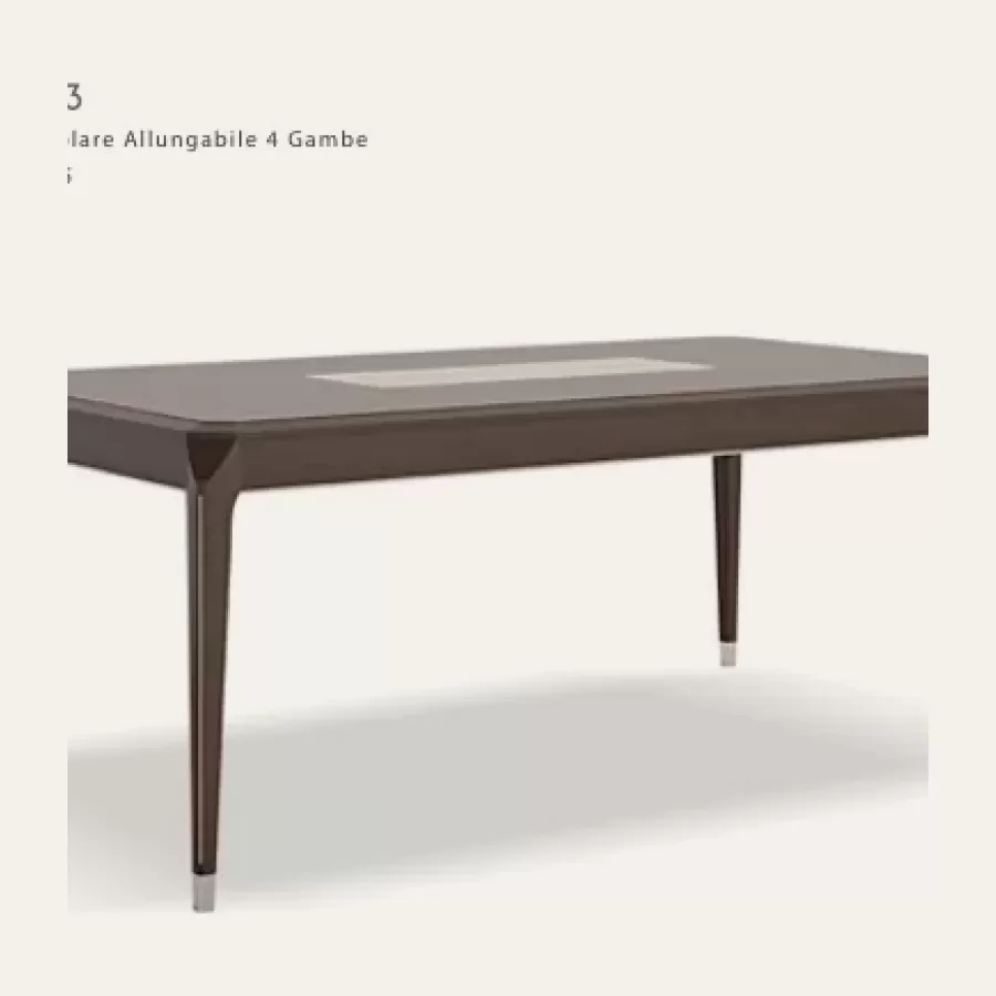 Table Icon rectangulaire extensible de Francesco Pasi — vue d’ensemble