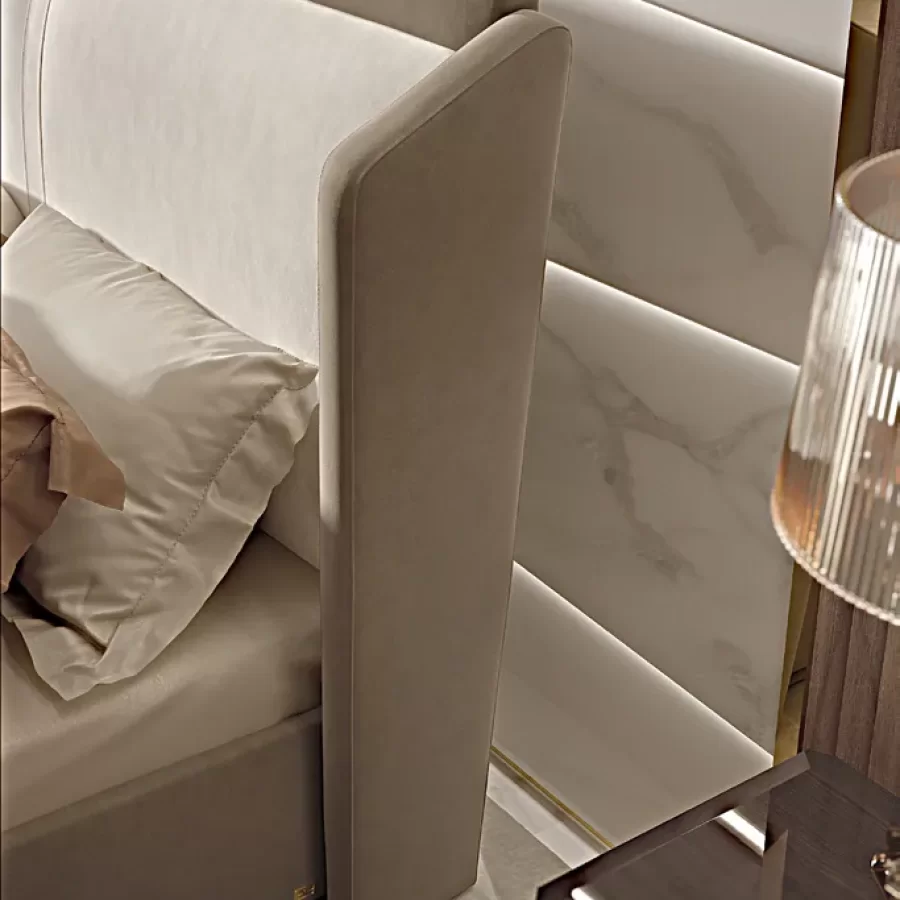 Icon Upholstered Bed by Francesco Pasi, Italian Bedroom Furniture